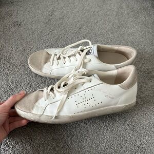 Sam Edelman Cream and Tan Sneakers